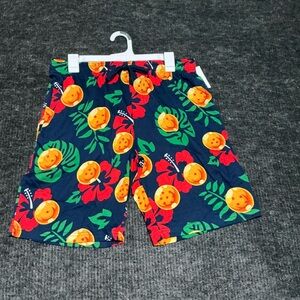 Dragon Ball Z Men Shorts Orange and Blue Swim Trunks DragonBallZ Size Medium